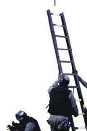 Τακτική διπλώνοντας σκάλα κραμάτων αργιλίου/πτυσσόμενη σκάλα Swat